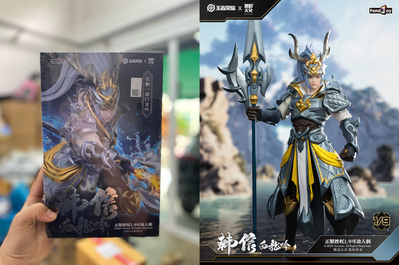 [พร้อมส่ง]FondJoy X YUANYE X Honor of Kings 1/9 (19ซม.)- Han Xin White Dragon WZ1002