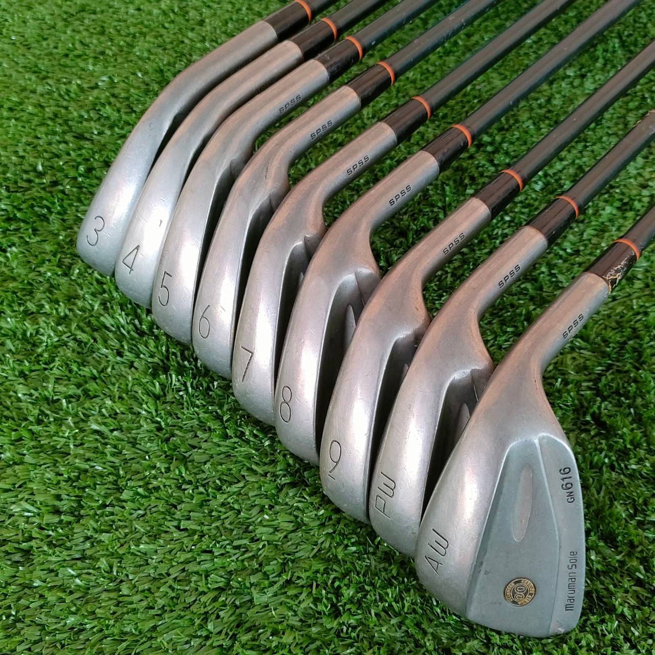 ชุดเหล็ก MARUMAN SOLE GN616 มีเหล็ก 3-9 เเละ PW AW ก้าน HECT3500 GF FLEX R