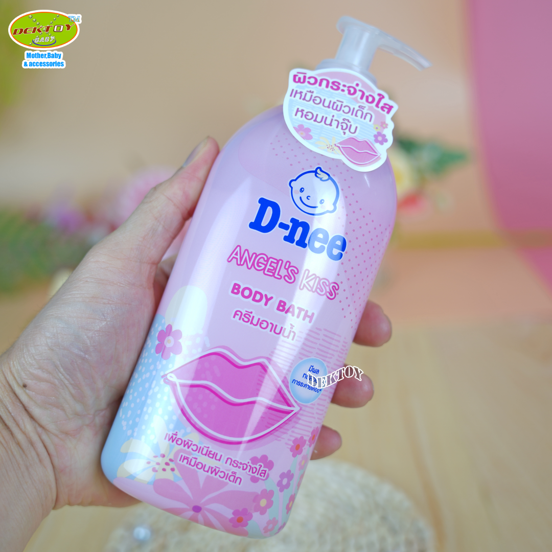D-nee ดีนี่่ ครีมอาบน้ำ แองเจิล คิส บอดี้ บาธ 450 มล. สีชมพู