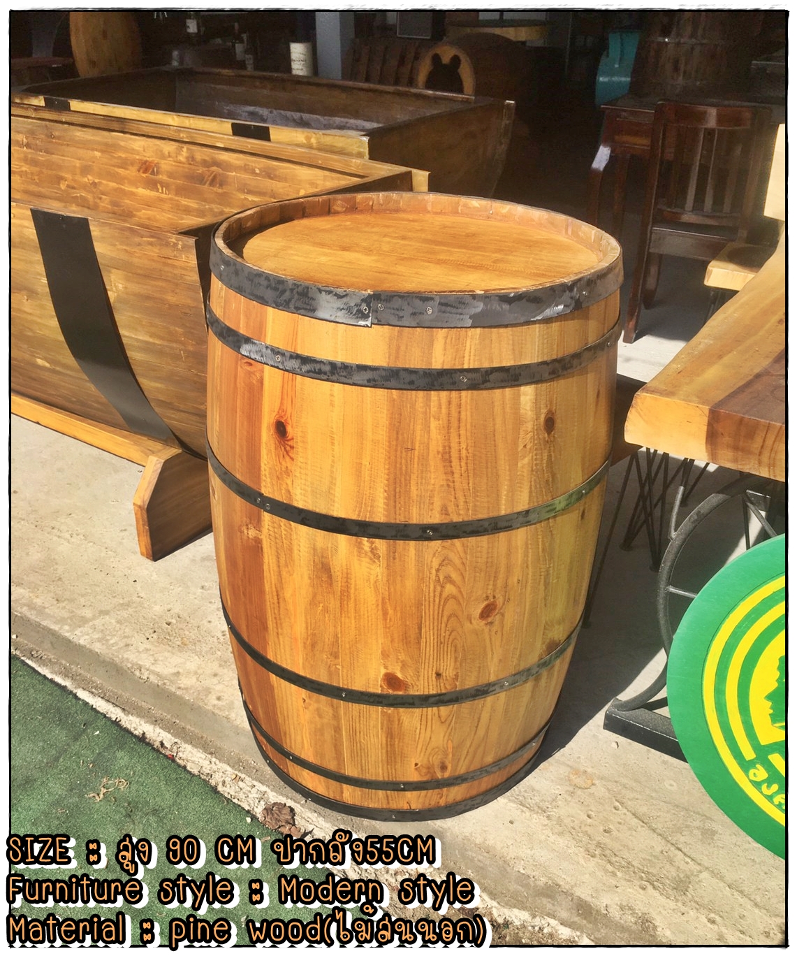 🎉เฟอร์นิเจอร์ถังโอ๊ค #oakdesign handmade #counterbaroak #furnitureถังโอ๊ค #ชั้นวางของถังโอ๊ค #ถังไวน์ #ถังวิสกี้ (งานฝีมือจากโรงงานโดยตรง-งานไม้สนเริ่มทำมือตั้งแต่ขึ้นโครง)