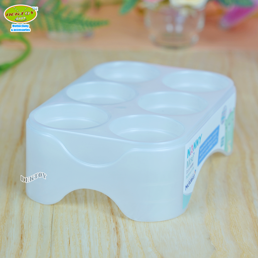 Nanny x Microban แนนนี่ ที่ตากขวดนม6ช่อง ยับยั้งแบคทีเรีย 99.9%