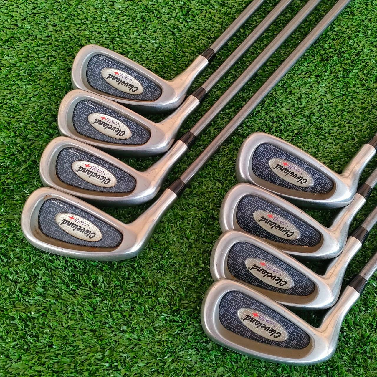 ** ไม้กอล์ฟสำหรับท่านที่ถนัดซ้าย ** ชุดเหล็ก CLEVELAND VAS + มีเหล็ก 3-9 เเละ PW ก้าน FUJIKURA FLEX R