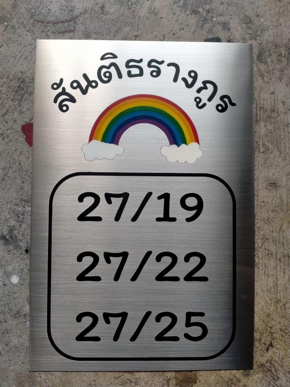 ป้ายเลขที่บ้าน แผ่นเรียบกัดกรด