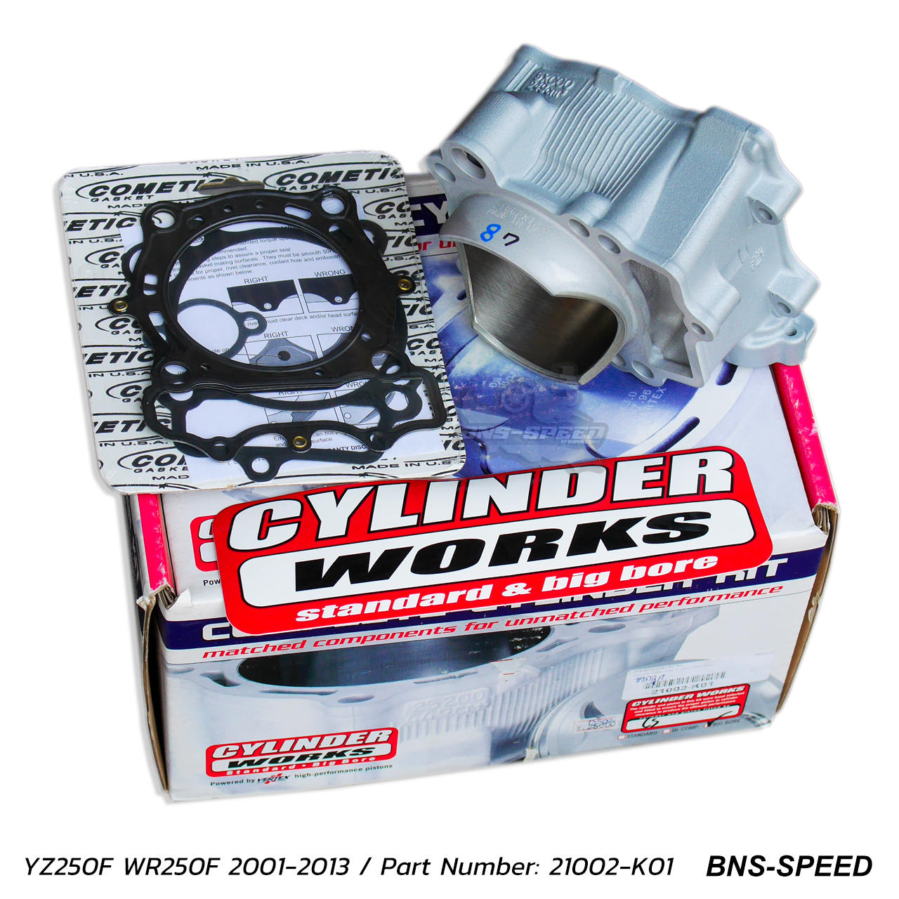 Cylinder Works เสื้อสูบ+ชุดปะเก็น YZ250F WR250F 2001-2013