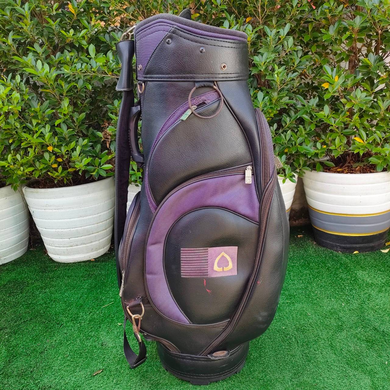 ถุงกอล์ฟ SCB มือสอง ถุงหนังสลับกับผ้า สวยเลยครับ