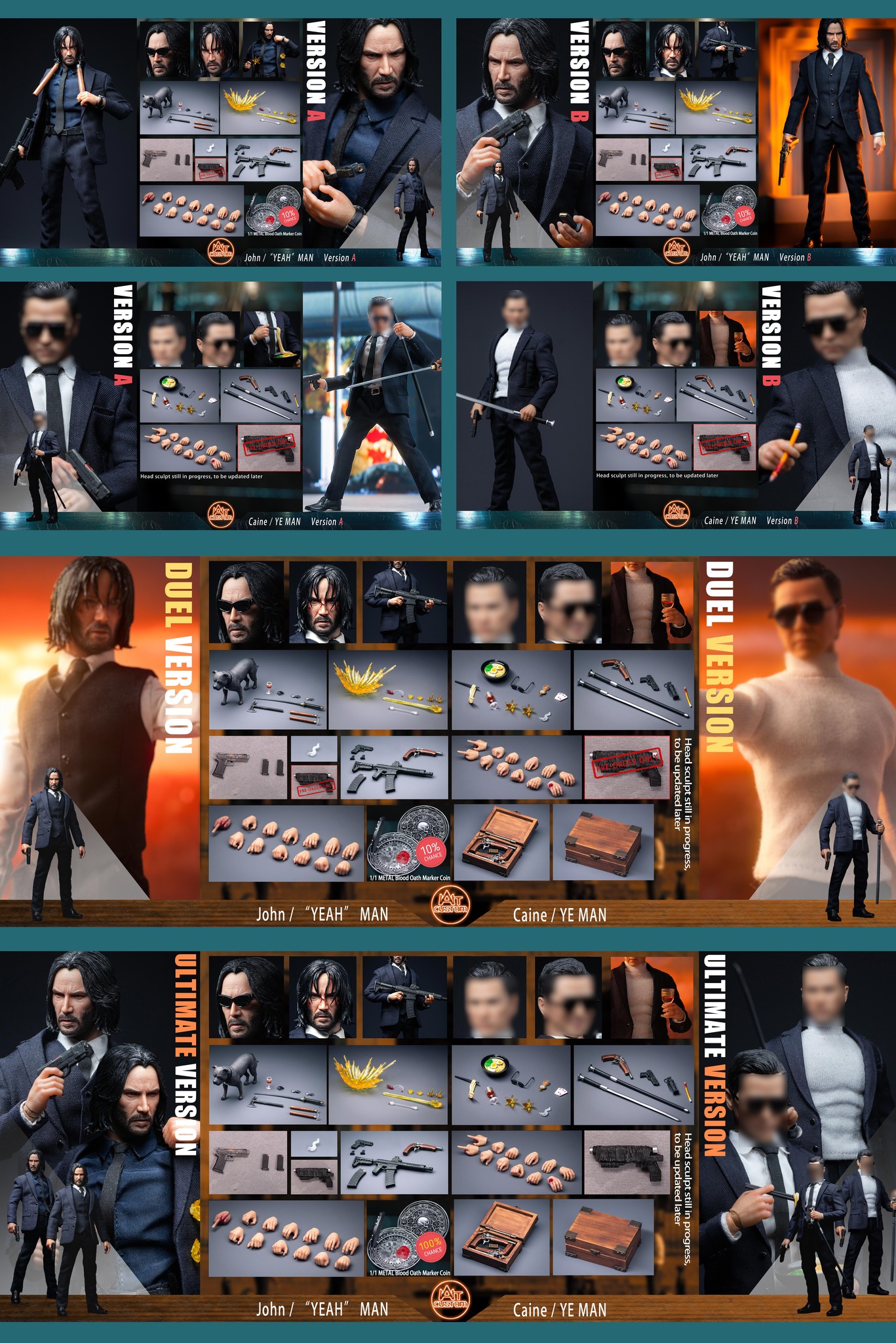 [สั่งจอง]Aton Custom 1/12 : John Wick 4