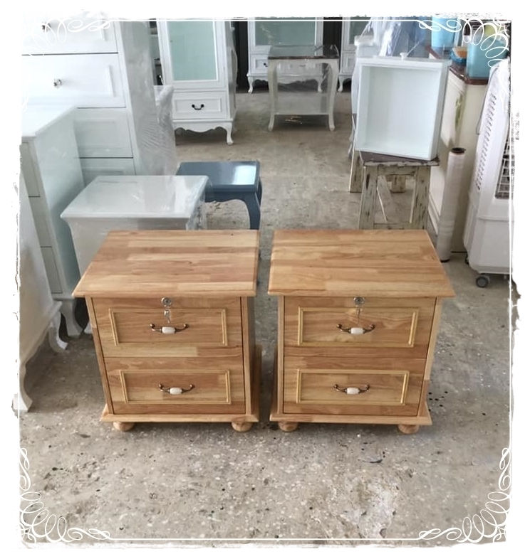 (ส่งฟรี)ตู้ลิ้นชักตู้หัวเตียงสไตล์เจ้าหญิง สไตล์วินเทจFurniturevintagestyle
