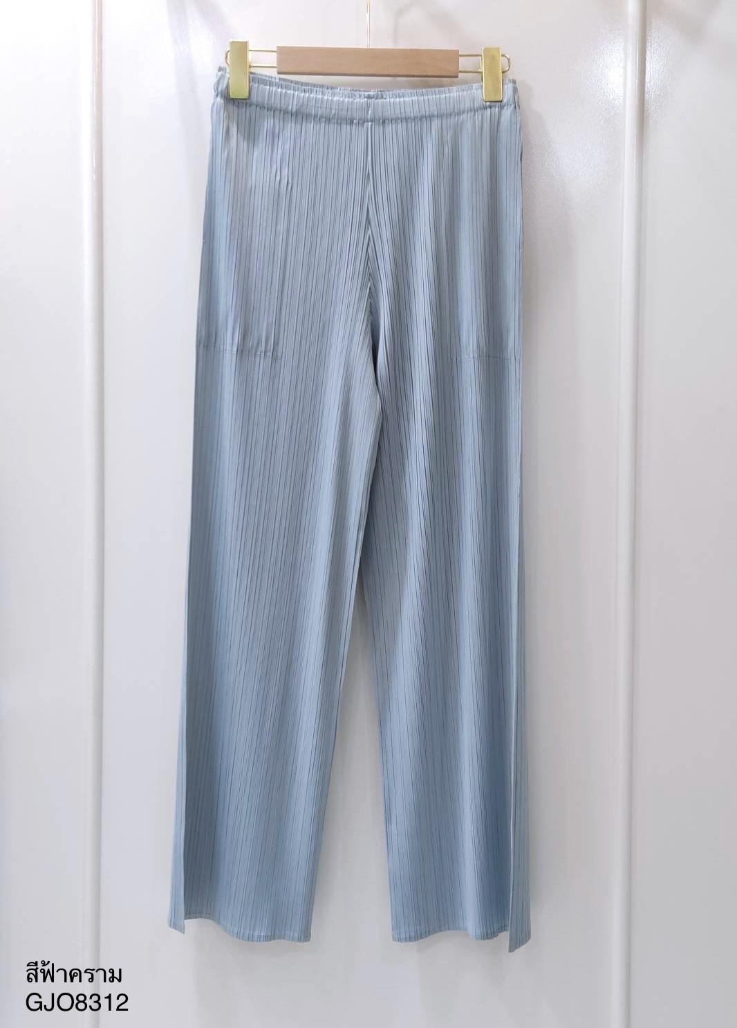 ยาว37นิ้ว! 2MUAY BASIC รุ่น GJO8312 กางเกงผู้หญิง กางเกงอัดพลีทคุณภาพ BASIC STRAIGHT PLEATED PANTS 12สี FREE SIZE