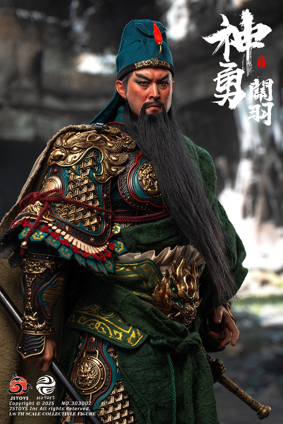 [พร้อมส่ง]303TOYS x JSTOYS 1/6 : Three Kingdoms Mighty Guan Yu Yun Chang - NO.303002 : Exclusive edition