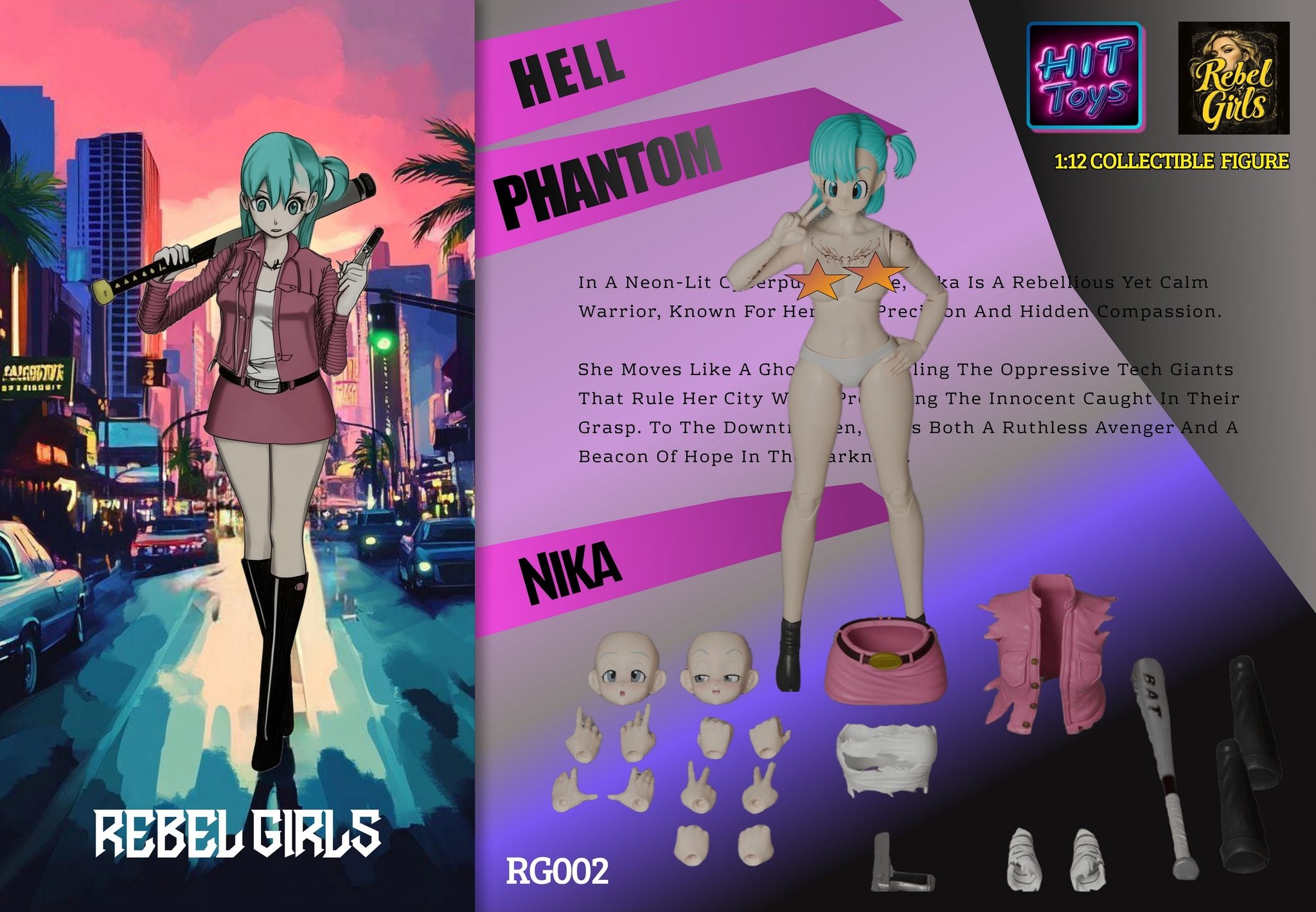 [สั่งจอง]HITToys 1/12 : Rebel Girls Series Wave One Vengenance