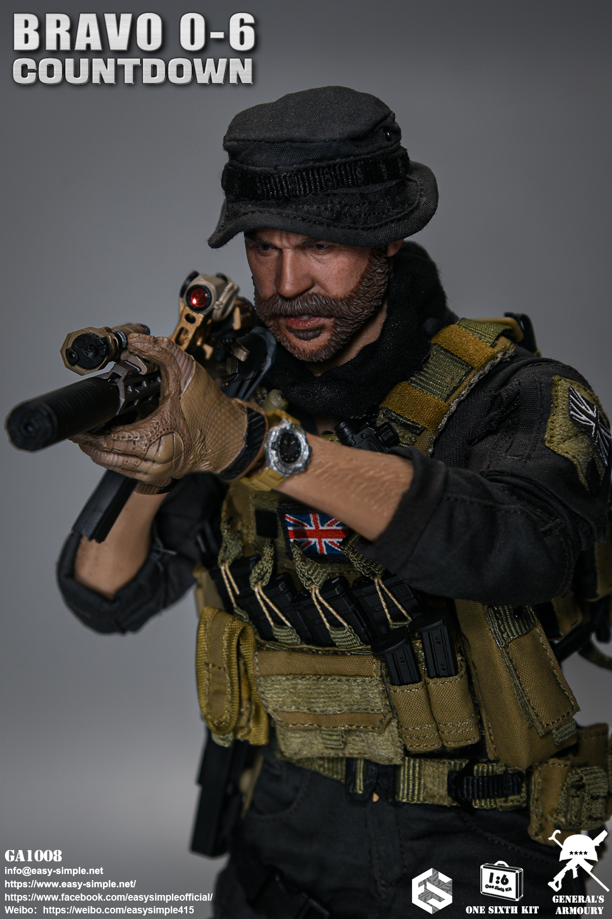 [สั่งจอง] General's Armoury GA1008 1/6 : Bravo 0-6 Countdown