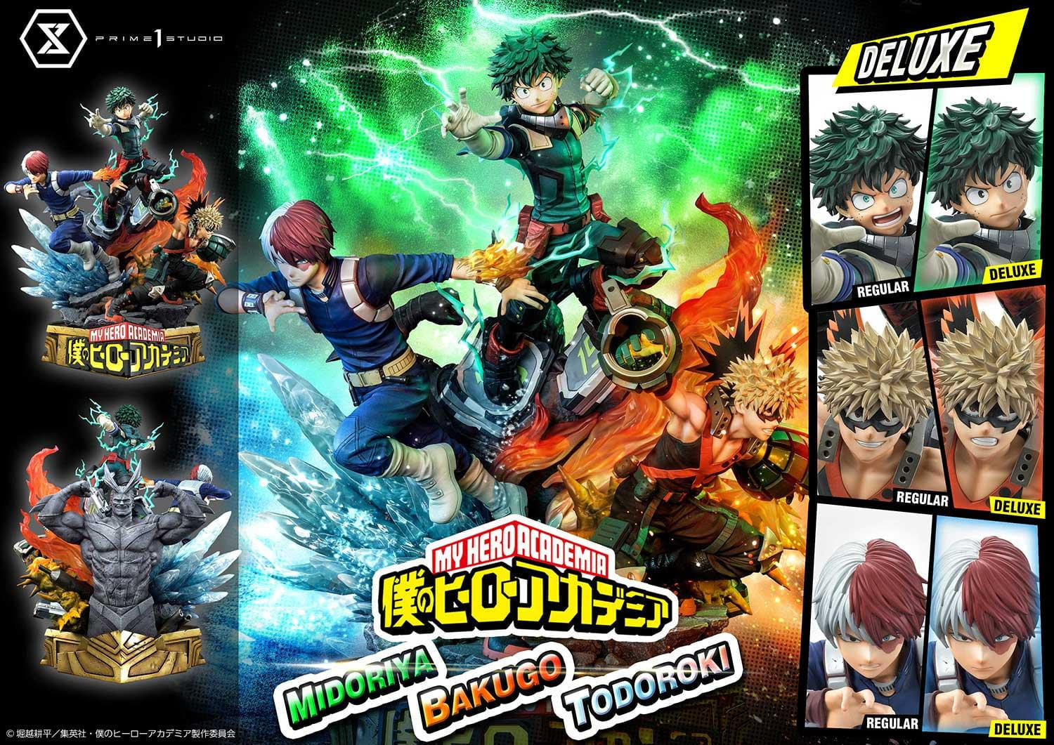 [สั่งจอง]Prime 1 Studio UPMMHA-01: My Hero Academia - Midoriya, Bakugo & Todoroki