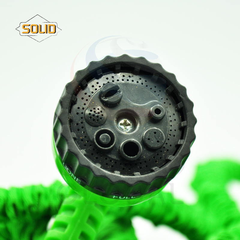 SOLID สายยาง สายยางยืด สายยางรดน้ำ สายยางฉีดน้ำ เอนกประสงค์ ฉีดน้ำ รดน้ำ สนามหญ้า มีหัวฉีด ยืดได้ หดได้ 22.5 เมตร หนา ทน