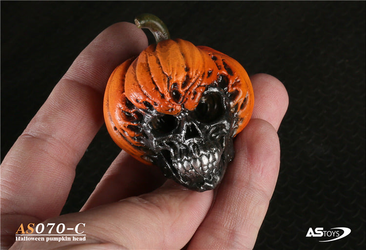 [สั่งจอง]ASTOYS 1/6 : Halloween Skull Pumpkin Head Carving