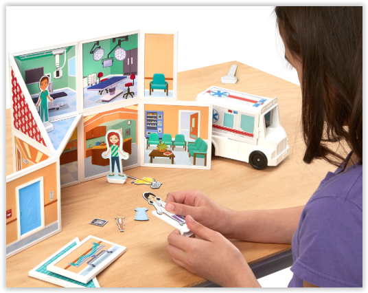ของเล่นอเมริกา, Magnetivity Hospital ชุดต่อแม่เหล็ก 3D รุ่นโรงพยาบาล,ของเล่นเสริมพัฒนาการ