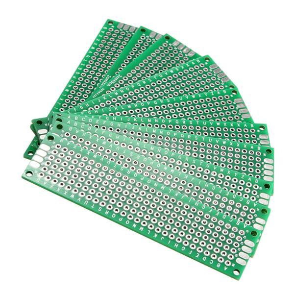 แผ่น PCB 2x8 cm สองหน้า FR-4 double side prototype PCB printed circuit board Perfboard