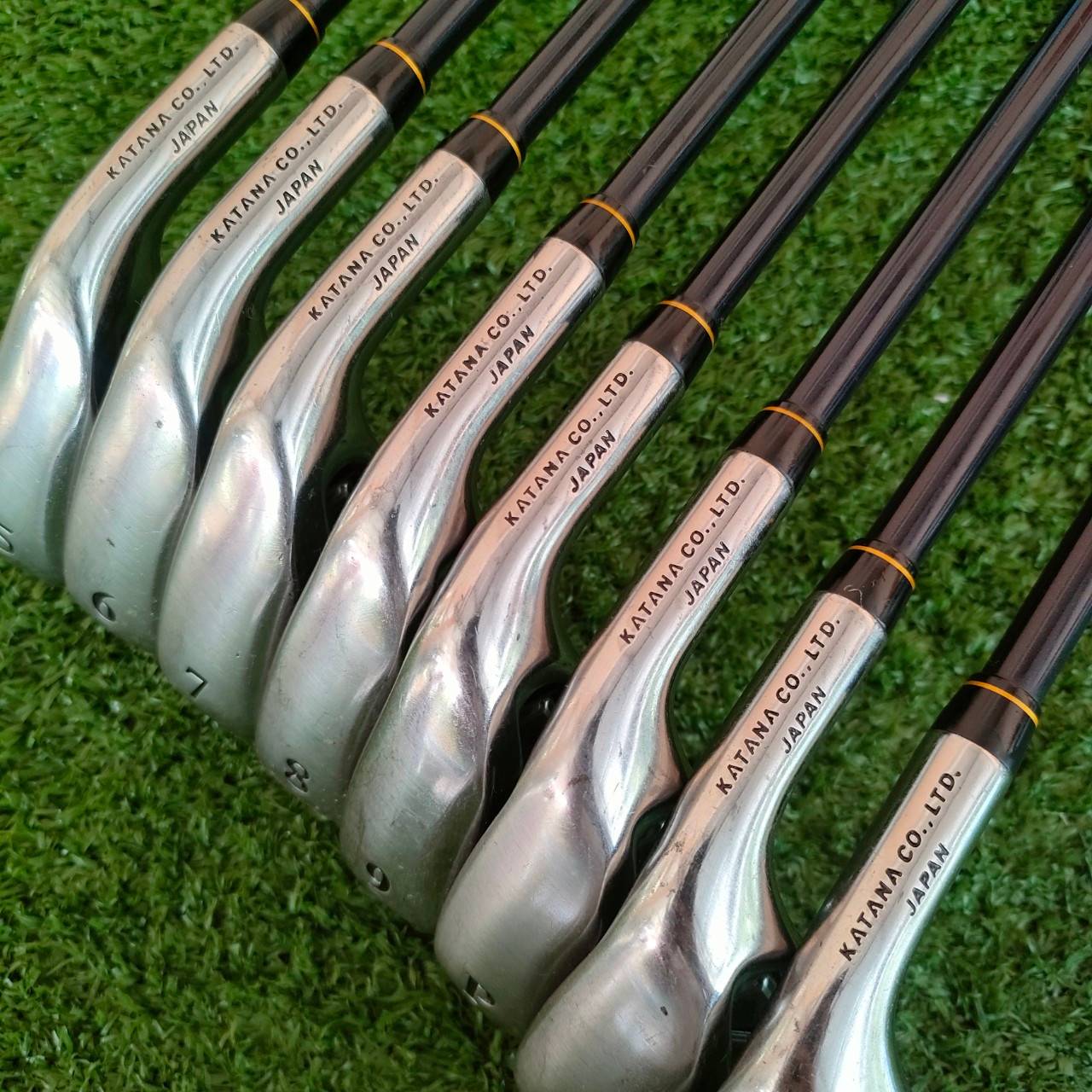 ชุดเหล็ก KATANA SWORD SL-550 มีเหล็ก 5-9 เเละ PW AW SW ก้าน SWORD BLUE LIGHT FLEX R เหล็กพรีเมี่ยมญี่ปุ่นที่ตีง่าย + ไกล ไม้กอล์ฟมือสอง ของแท้ BY NakaraLuxurious