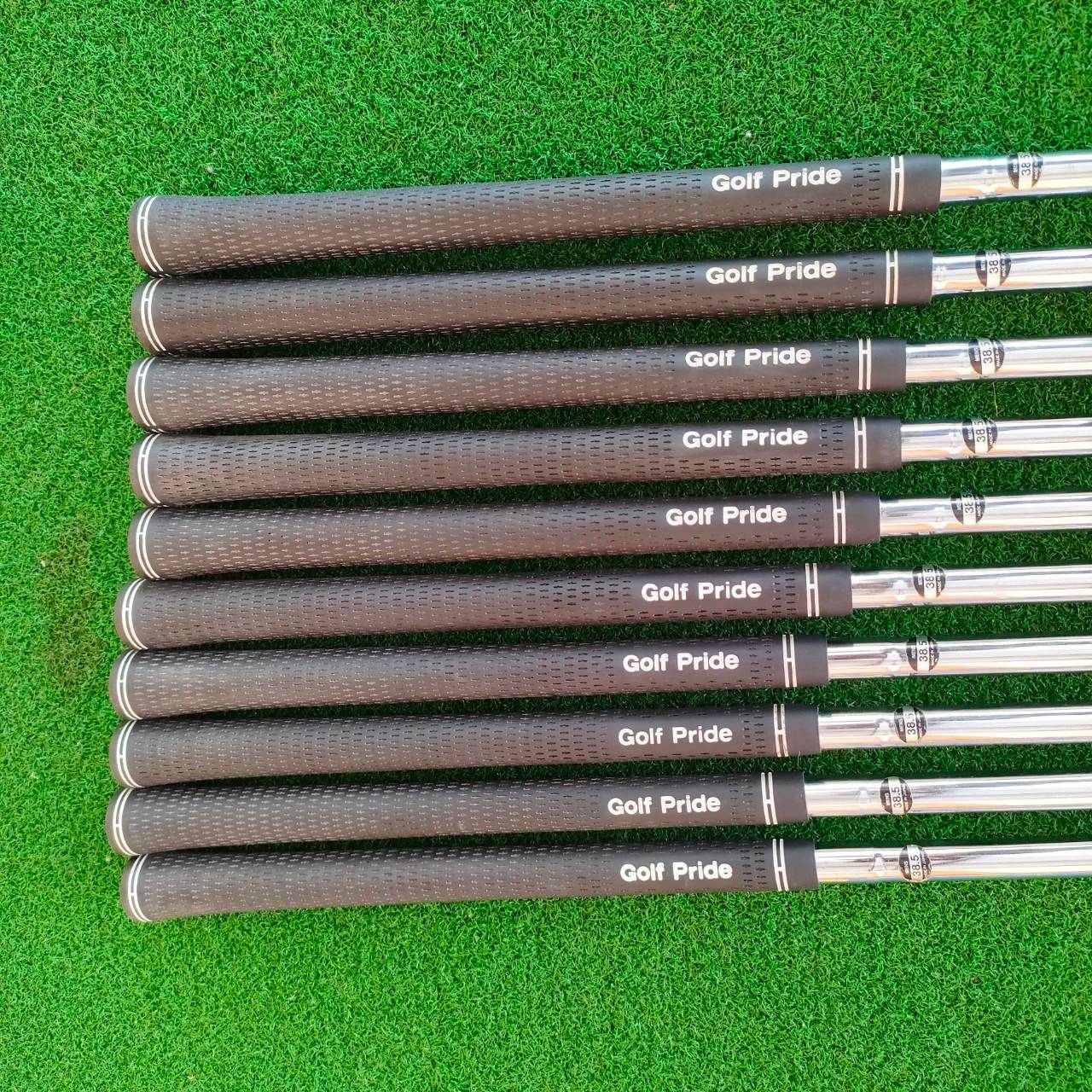 ชุดเหล็ก BRIDGESTONE REYGIANDE FORGED มีเหล็ก 3-9 PW SW P/S ชุดใหญ่ 10 ชิ้น ก้าน PRECION 5.0 สุดยอดพรีเมี่ยม กริพเปลี่ยน GOLF PRIDE ใหม่ทั้งชุด