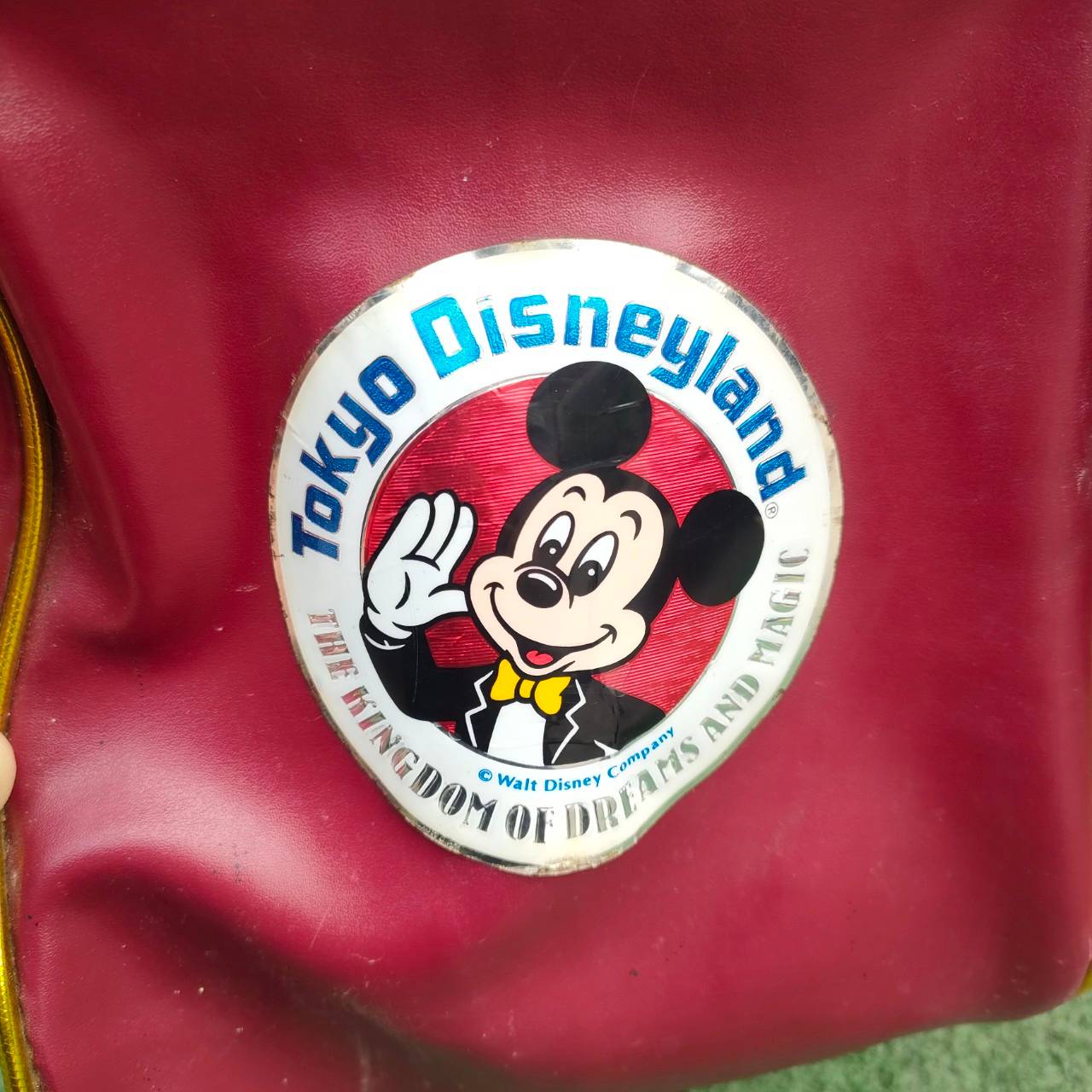 ถุงกอล์ฟ TOKYO DISNEYLAND มือสอง ** สายสะพายเป็นของ TITLELIST ** ถุงหนังแท้ ของแท้ วินเทจ สวยมาก