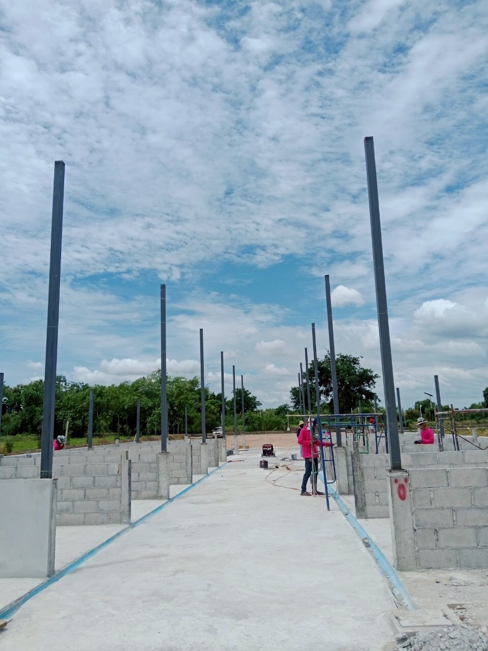 งานก่อสร้างโรงปุ๋ย อ.โพธาราม จ.ราชบุรี