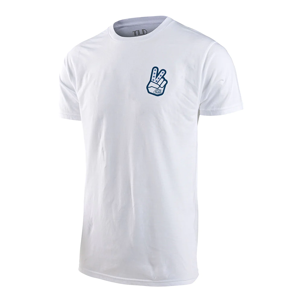 เสื้อยืด Troy Lee Designs Short Sleeve Tee Peace Out White