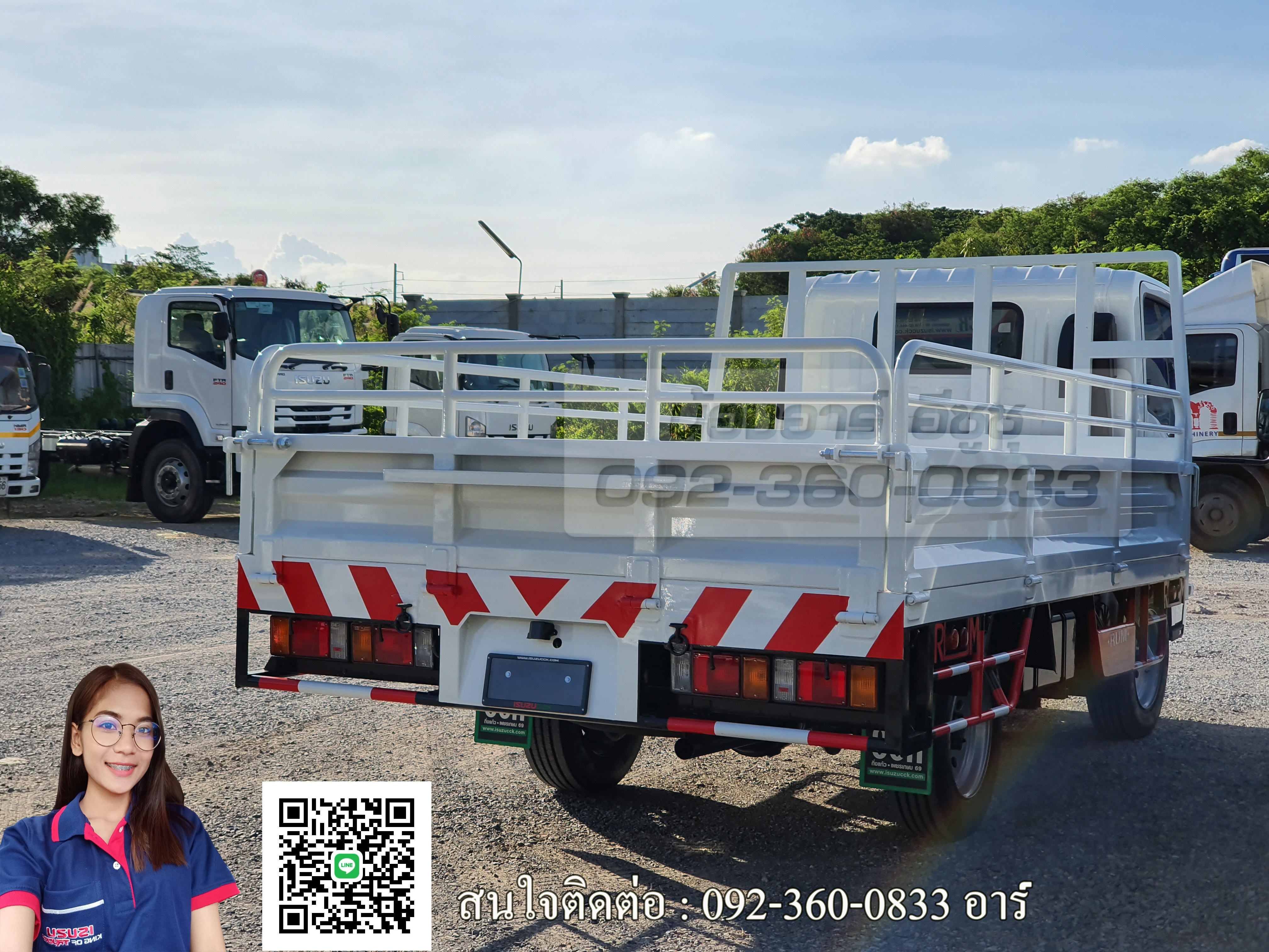 4 ล้อ ISUZU NLR130 แรงม้า กระบะเปิด 3 ด้าน