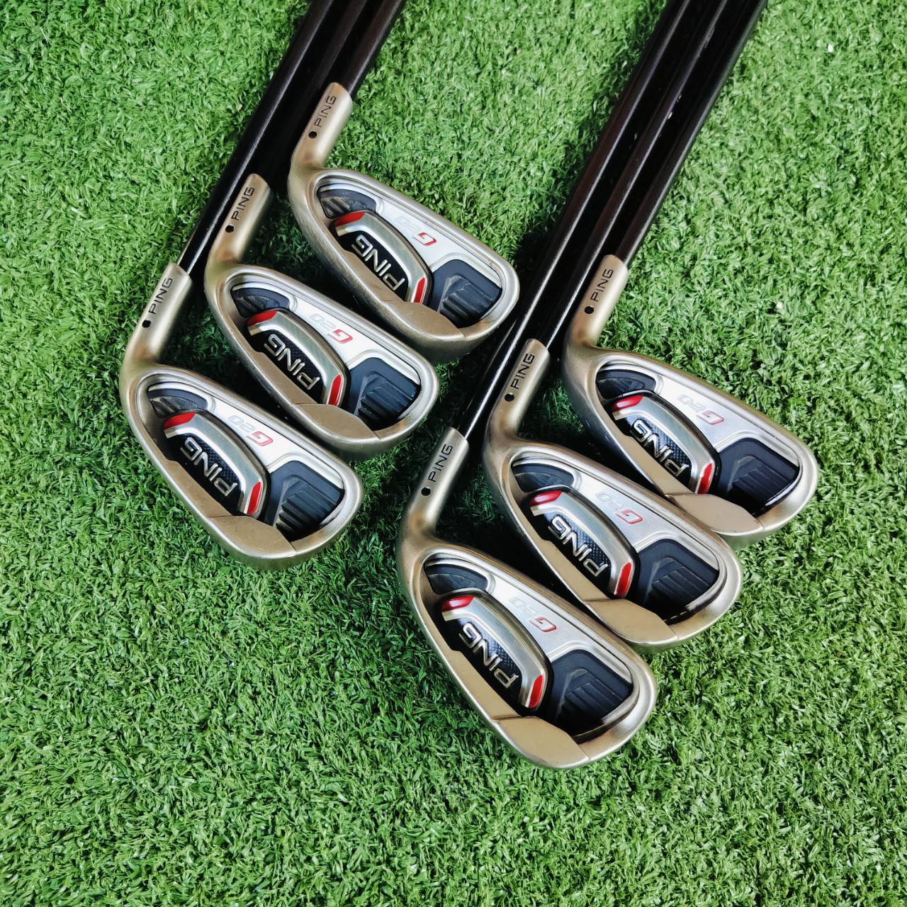 ชุดเหล็ก PING G20 ก้าน TFC 330 I FLEX R มีเหล็ก 5 6 7 8 9 PW ตระกูล G ช่วยชดเชยสูงสุด forgiven so many bad swings และเป็นรุ่นหลักของ PING ส่วนผสมของวัสดุที่แสนพิเศษ ไม้กอล์ฟพรีเมี่ยมมือสอง ของแท้ By NakaraLuxurious