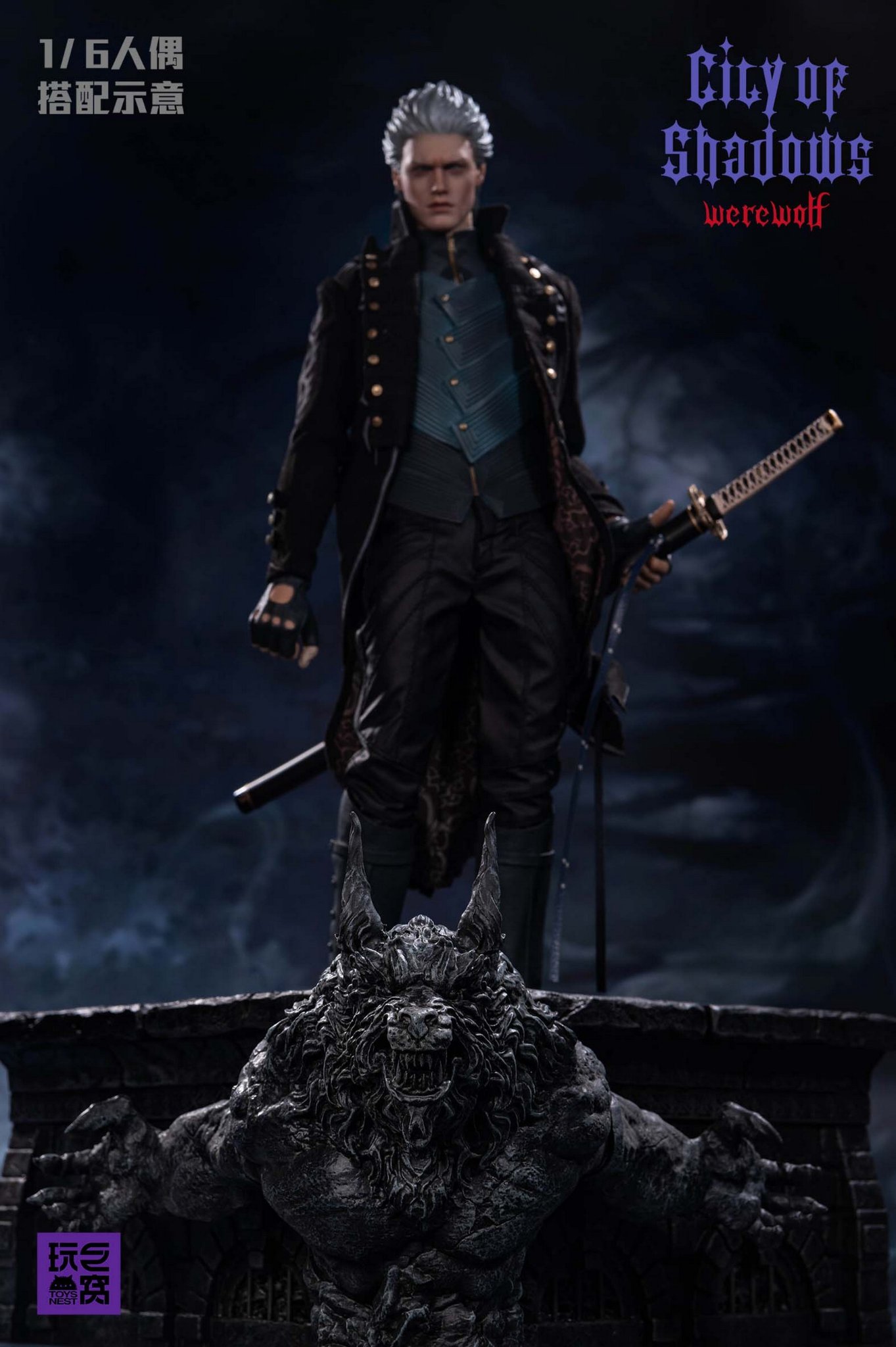 [สั่งจอง]ToysNest : City of Shadows - Werewolf Statue Stage