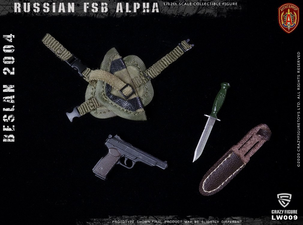 [สั่งจอง] Crazy Figure LW009 1/12 Russian alpha special forces sniper