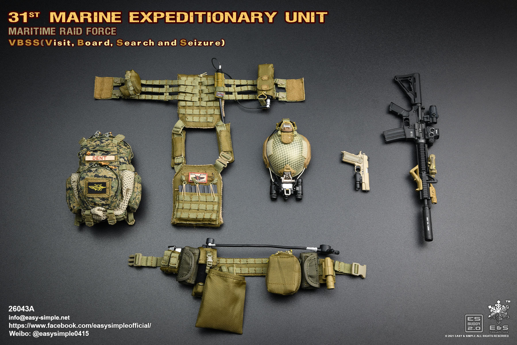 [สั่งจอง] Easy&Simple 26043A 1/6 : 31st MEU MRF VBSS