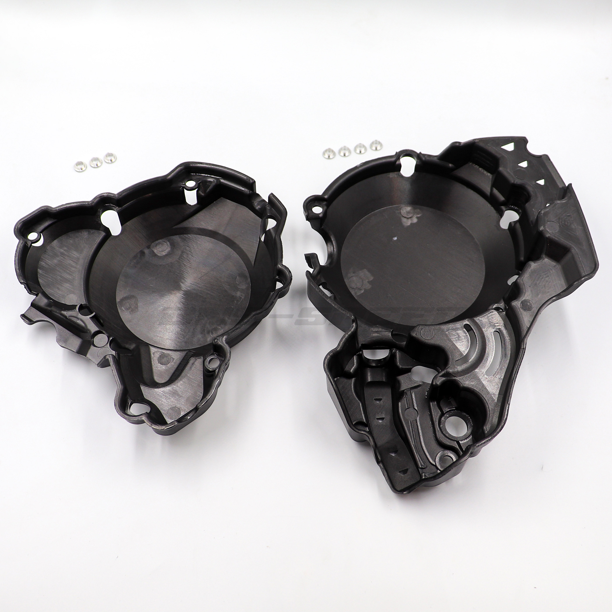 การ์ดเครื่อง Caken Clutch/Ignition Protector - สีดำ KTM/Husqvarna/Gasgas (2T) 2019-23
