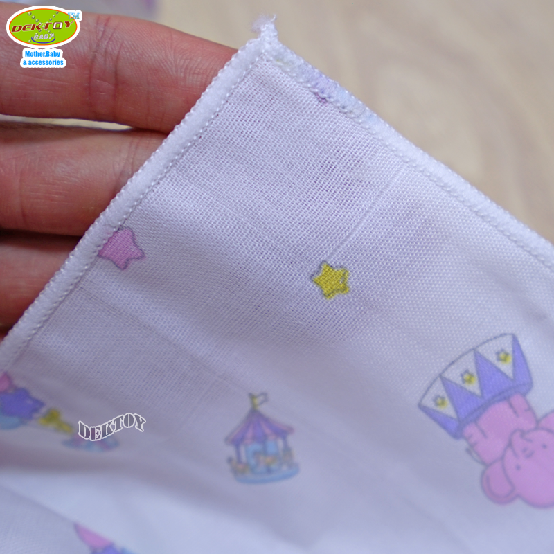 Pureen เพียวรีน ผ้าอ้อมคอตตอนเพียวรีนพิมพ์กระจาย Cotton USA 2 ชั้นไซส์ 29 x 29 นิ้ว แพ็ค 6 ผืน