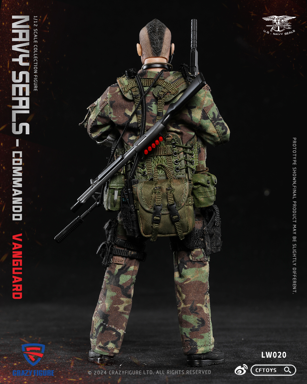 [พร้อมส่ง] Crazy figure (CFTOYS) LW020 1/12 : SEAL Special Assault Team-Top Soldier