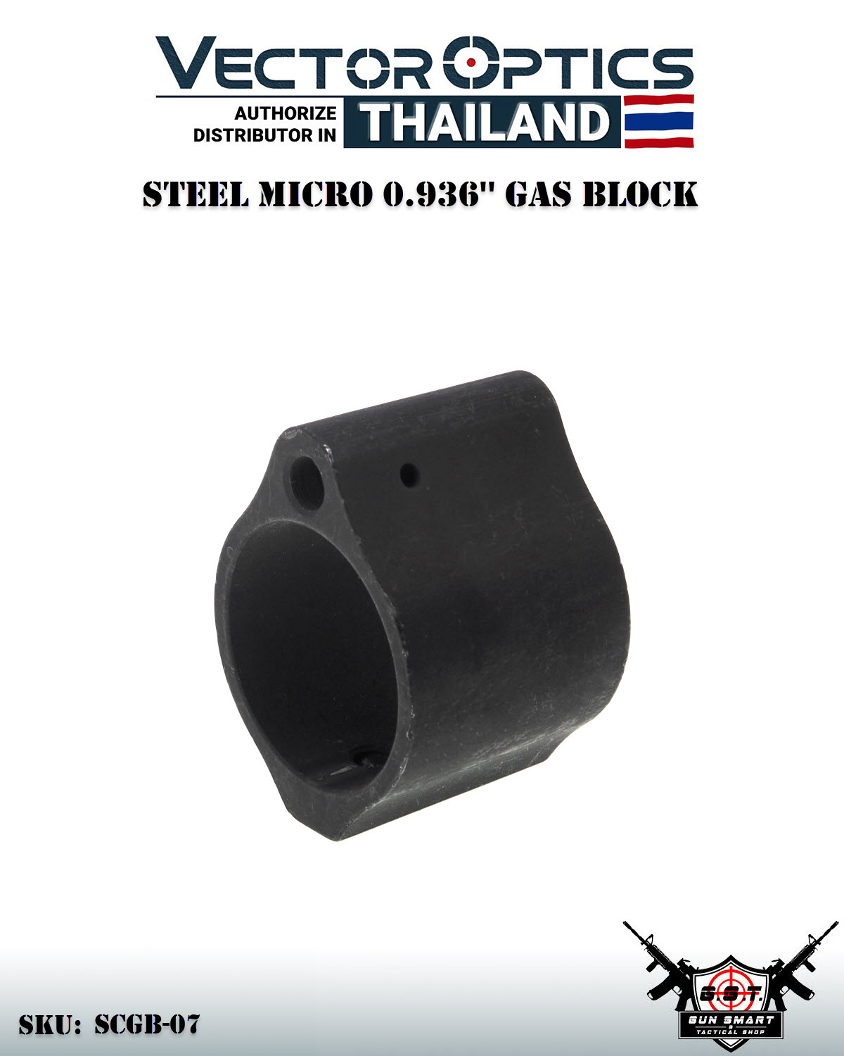 STEEL MICRO 0.936'' GAS BLOCK