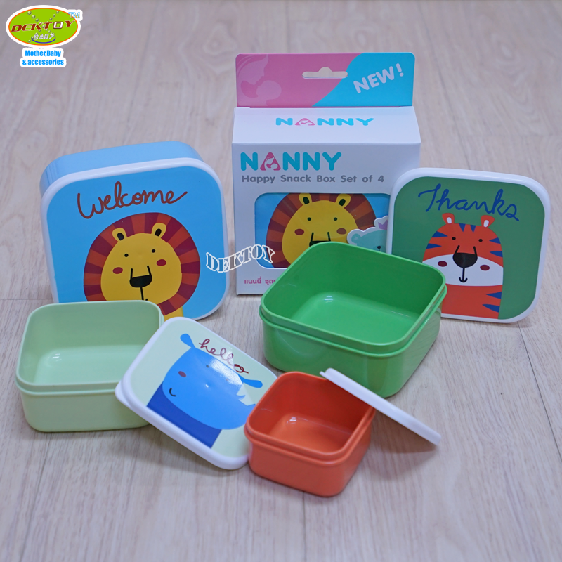 NANNY แนนนี่ ชุดกล่องอาหาร 4 ใบ S4-N488