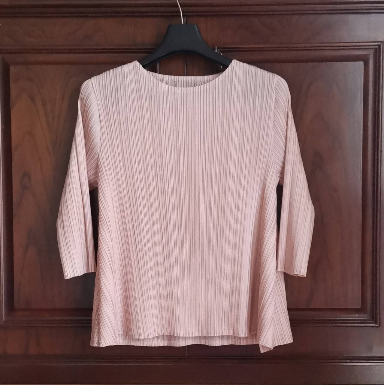 2MUAY รุ่น GJO7097 เสื้ออัดพลีทงานคุณภาพ FLARED PLEATED TOP สีดำ FREE SIZE