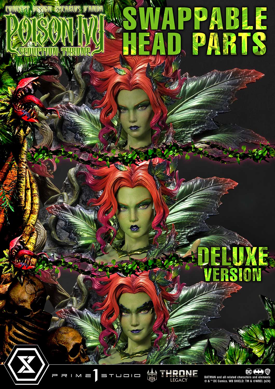 [สั่งจอง]Prime 1 Studio : Poison Ivy Seduction Throne (Concept design by Carlos D'Anda)