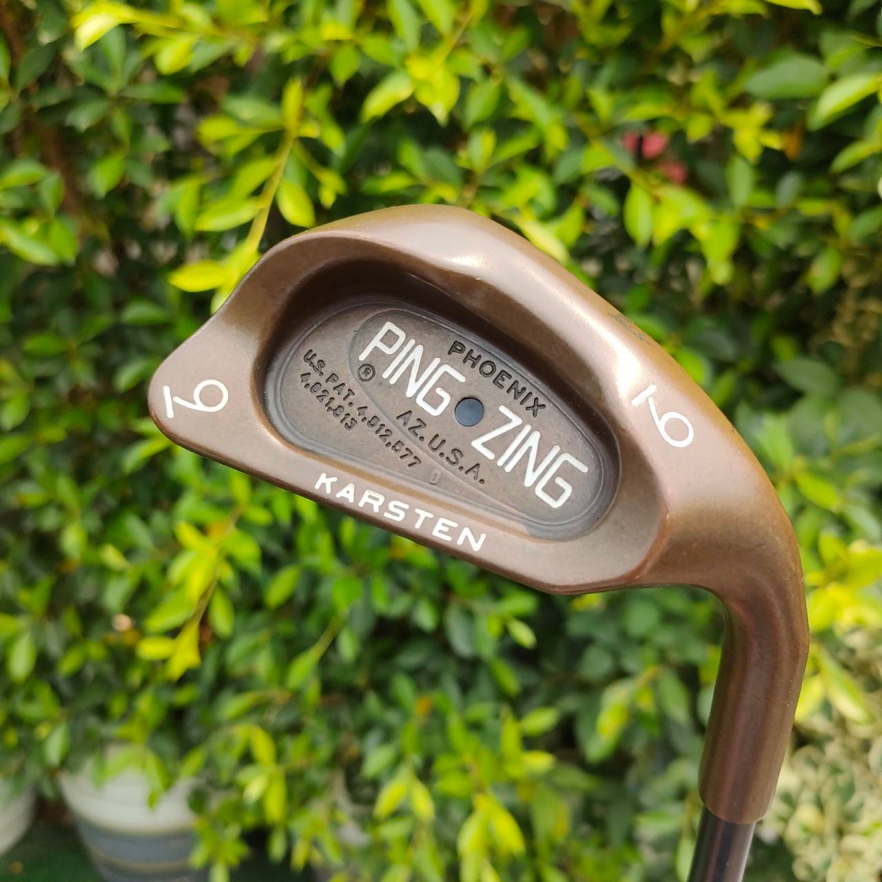 เหล็ก9 PING ZING KARSTEN จุดดำ ก้าน PING ALDILA FLEX R beryllium copper วัสดุสุดพรีเมี่ยม หายากมากครับ