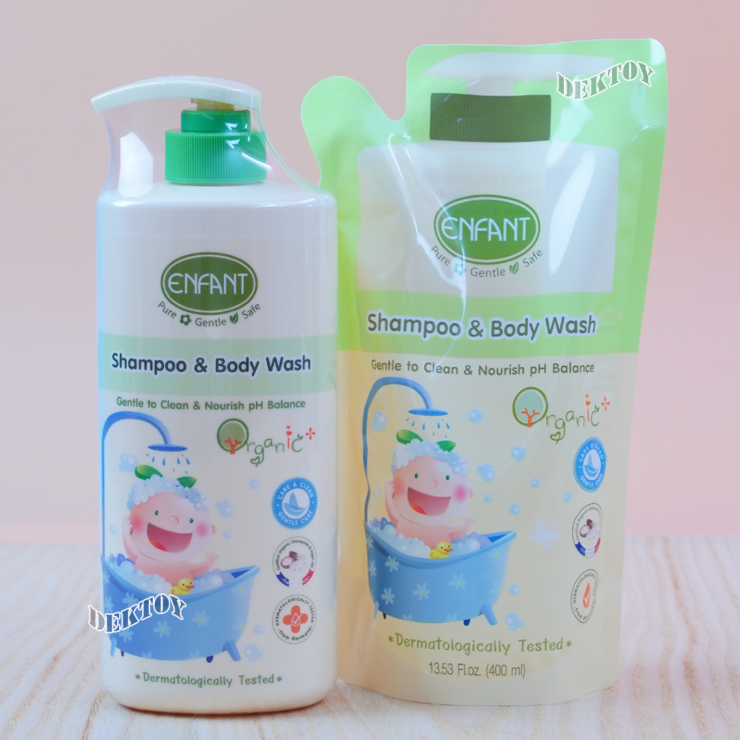 Enfant อองฟองต์แชมพูและครีมอาบน้ำORGANIC SHAMPOO & BODYWASH ใช้ได้ตั้งแต่แรกเกิด 500มล.