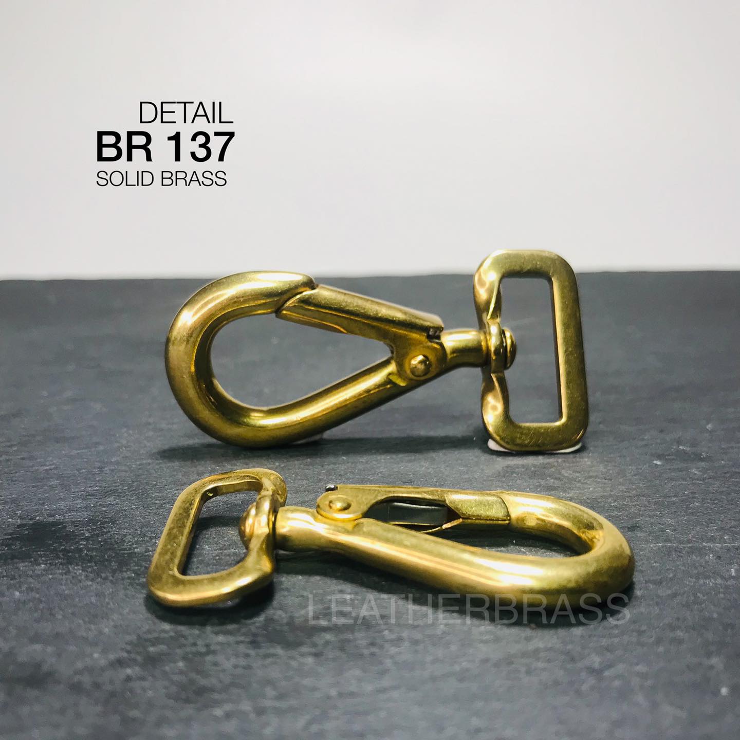 BR137 ตะขอทองเหลืองแท้ ตะขอกระเป๋า **ราคาต่อชิ้น**อุปกรณ์กระเป๋า #leatherbrass