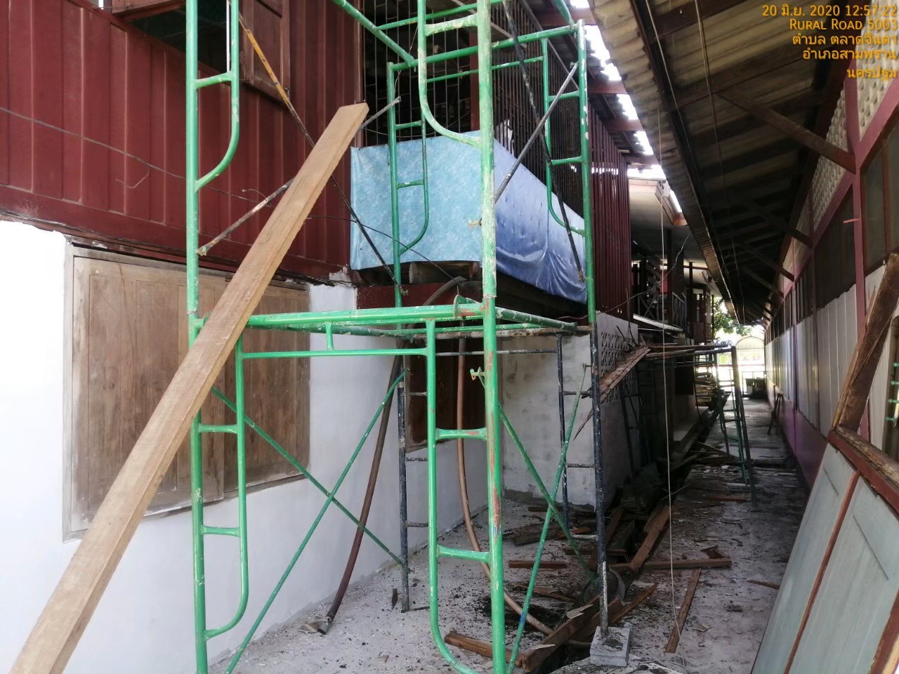 ปรับปรุงบ้านพักครูโรงเรียนปรีดาราม (สามพราน)