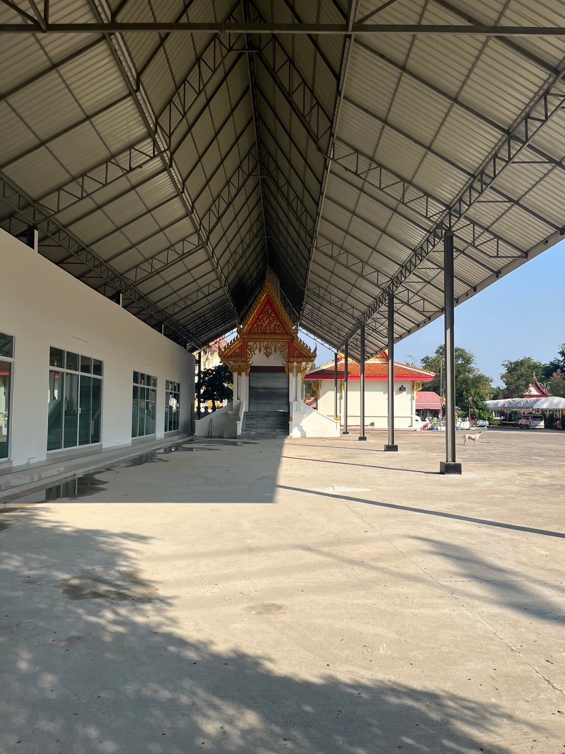 งานสร้างหลังคาคลุมเมรุ วัดบางแพรก