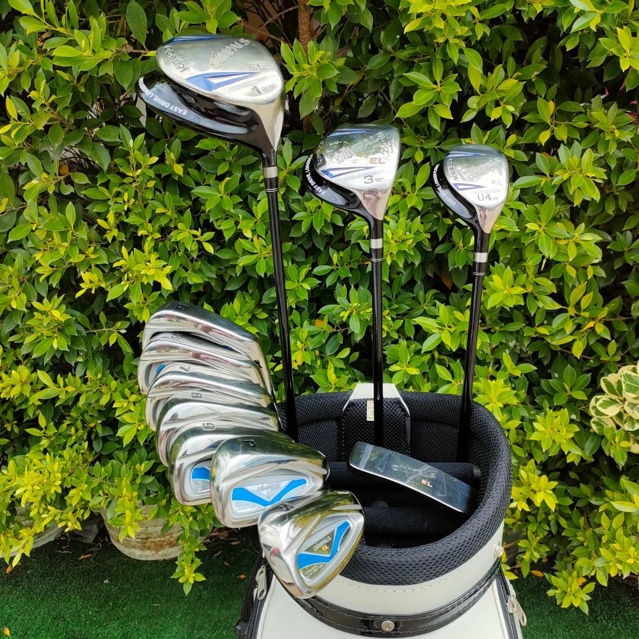 FULLSET KASCO DIMPALS EL สภาพสวย ชุดสุดยอดคุณภาพ จากแบรนด์พรีเมี่ยมญี่ปุ่น!!! มาพร้อม COVER เดิมครบชุด ถุงกอล์ฟ KASCO หนังแก้ว ไม้กอล์ฟมือสอง ของแท้ BY NakaraLuxurious