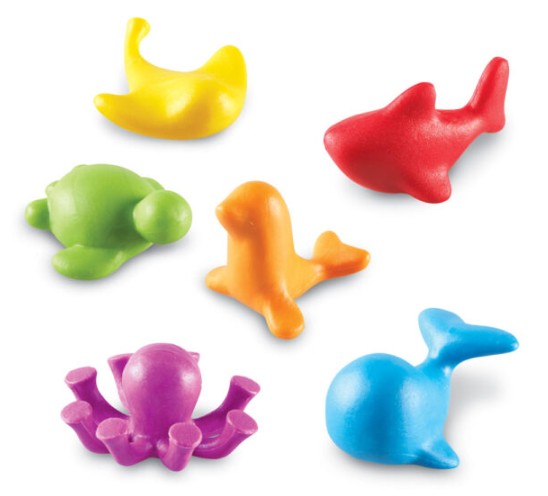 ชุดตัวนับจำนวนสัตว์ในมหาสมุทร ของเล่นเสริมพัฒนาการ ,ของเล่นเสริมทักษะ,ของเล่นเด็ก, สื่อการสอนอนุบาล