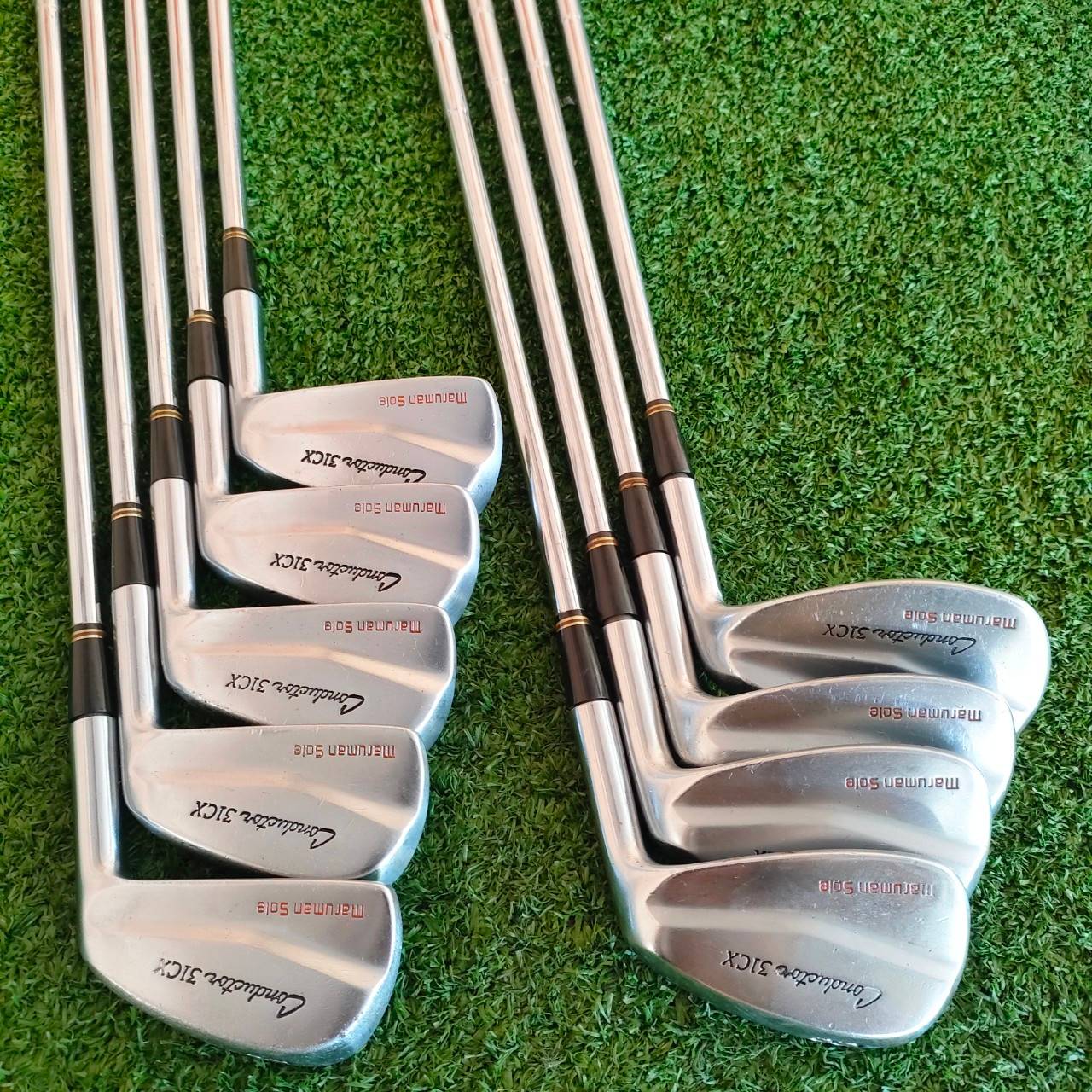 ชุดเหล็ก MARUMAN CONDUCTOR FORGED มีเหล็ก 3-9 เเละ PW SW สุดยอดเหล็กตีไกล ก้าน HEAVY DUTY VANADIUM FLEX S วัสดุ FORGED พรีเมี่ยมจากญี่ปุ่น ไม้กอล์ฟมือสอง ของแท้ BY NakaraLuxurious