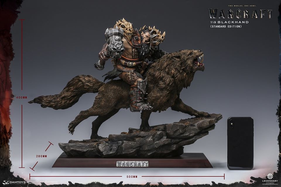 [สั่งจอง]DAMTOYS DMLW014/DMLW015 EPIC SERIES WARCRAFT - BLACKHAND RIDING WOLF STANDARD VER. /IMITATION BRONZE