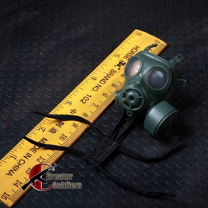 [สั่งจอง] หน้ากากกันแก๊สพิษ 1/6 สีเขียว / สีทราย