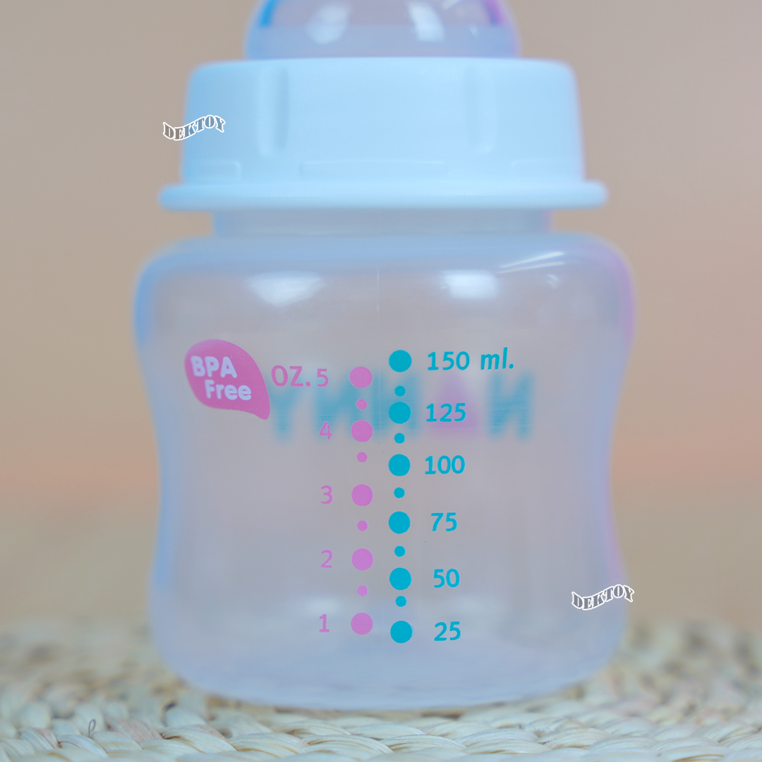 NANNY แนนนี่ ขวดนม5ออนซ์คอกว้างแพ็ค3ขวด จุกนมรุ่นใหม่นิ่มสุดๆ 2203