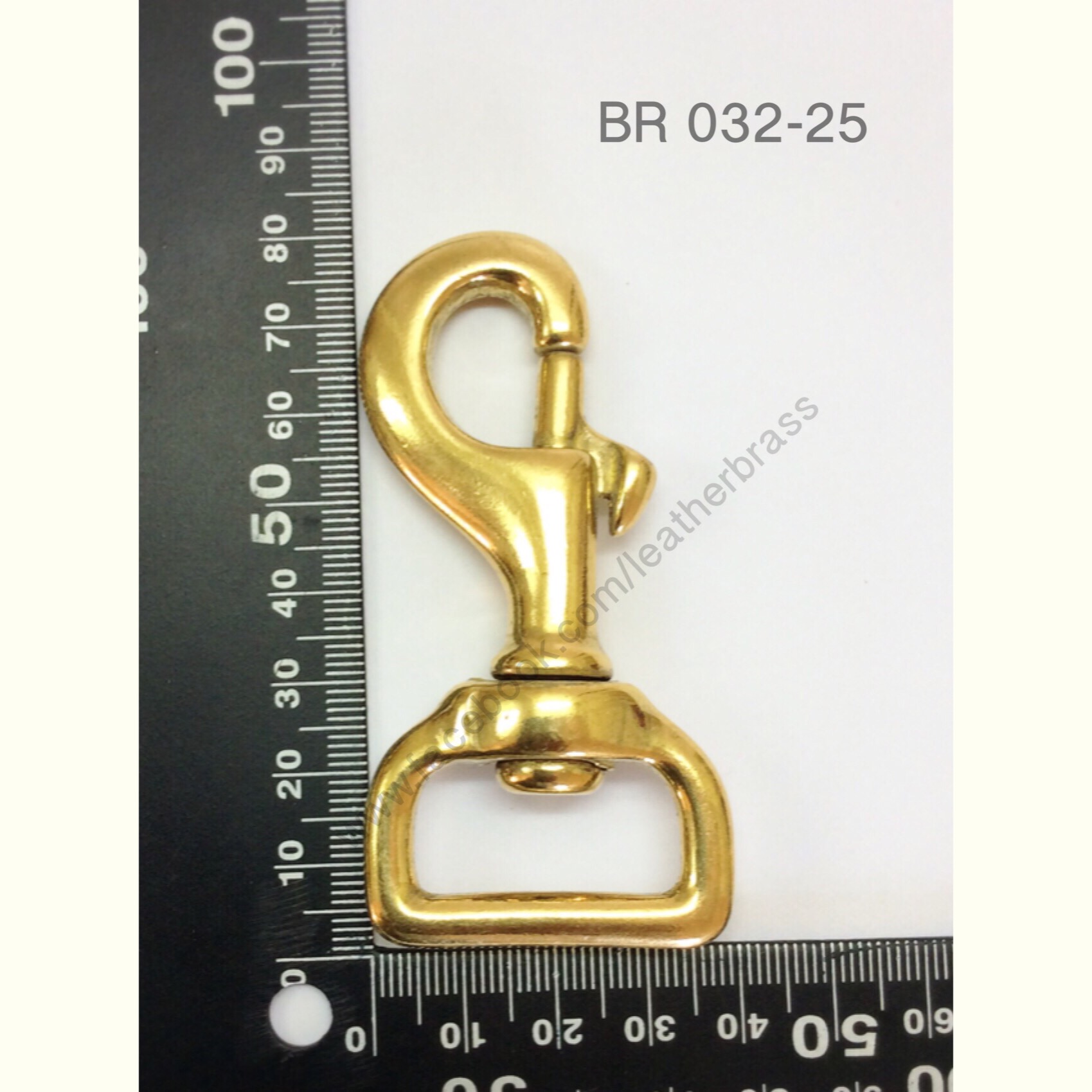 ฺBR032 ตะขอคอหมา ตะขอทองเหลือง อะไหล่ทองเหลืองแท้ อุปกรณ์งานหนัง leatherbrass**ราคาต่อชิ้น**