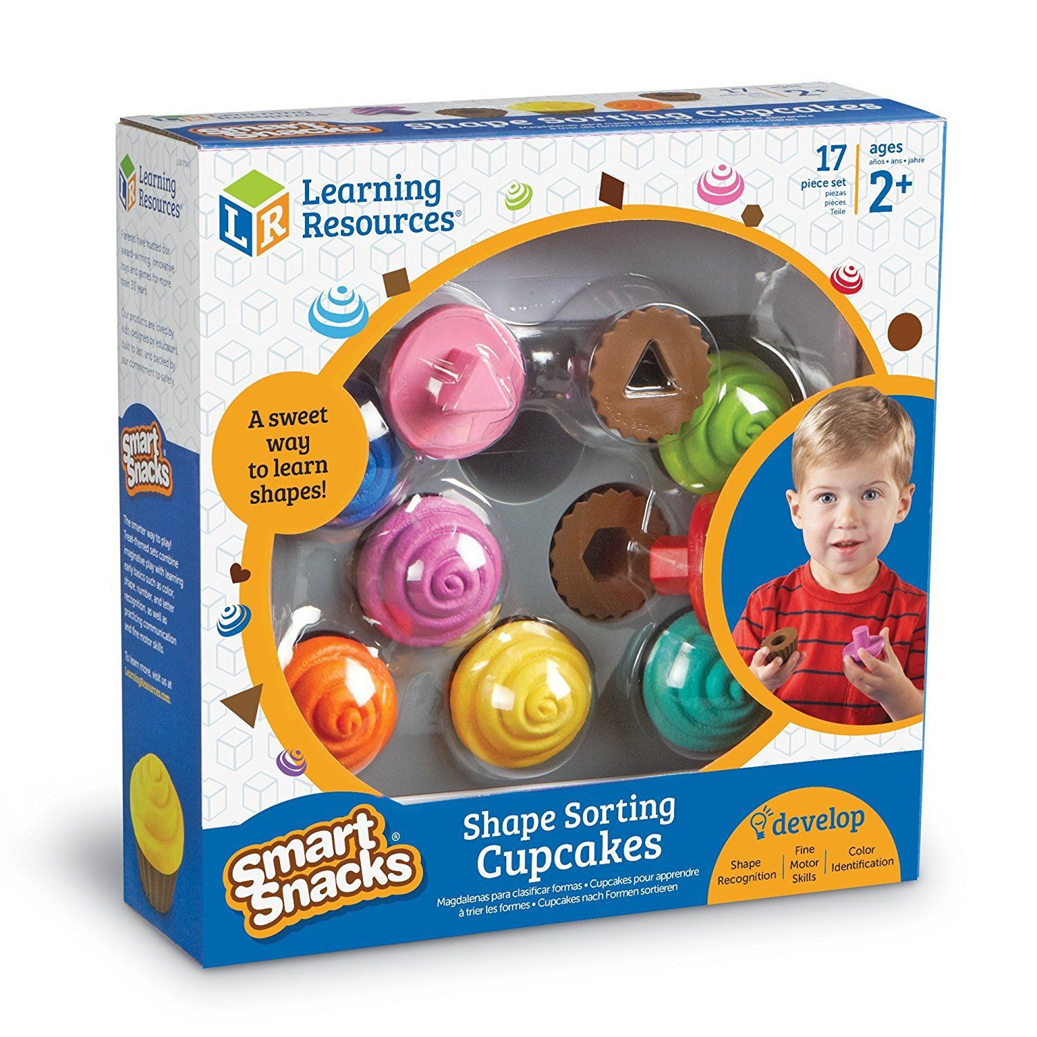 คัพเค้กสีหวานจับคู่รูปทรง ,จับคู่คัพเค้ก , ของเล่นเสริมพัฒนาการ ,ของเล่นเด็ก, สื่อการสอน